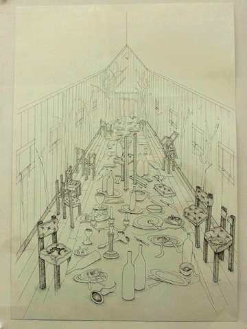 Banquet drawing from inside 2