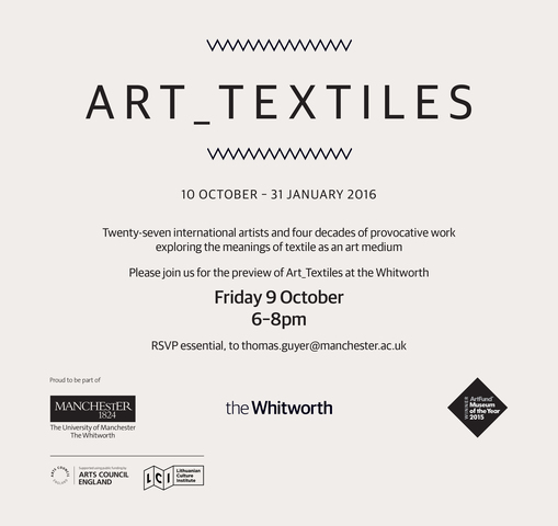 Art_Textiles - exhibition invitation