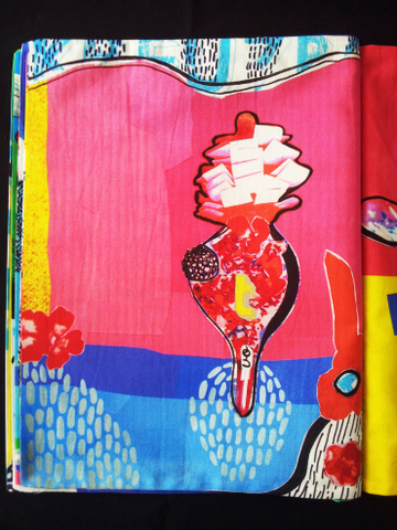 Fabric book of collages