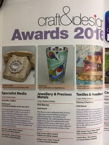 Pages from The Craft & Design Magazine - Judge for Awards 2016