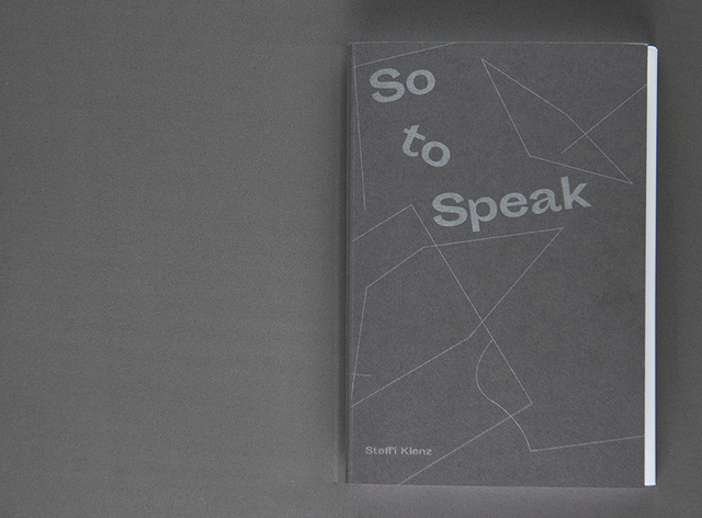 So to speak - front cover