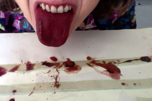 Fig. 2.4 Noisy, Licking, Dribbling and Spitting (Vicky Smith, 2014)