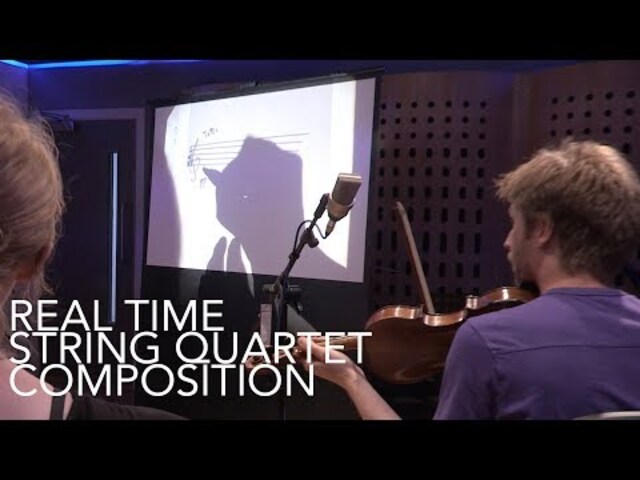 String quartet composition LIVE in real-time