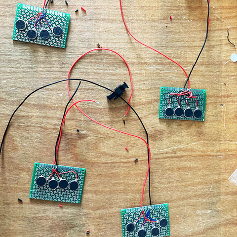 The haptic corset electronics