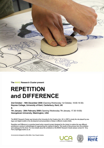 Repetition & Difference Exhibition Flyer